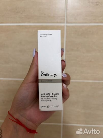 Кислотный пилинг The Ordinary кровавый пилинг