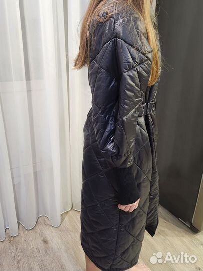 Женское стеганое пальто деми италия norah&olivia
