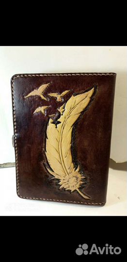 Кожаный блокнот ручная работа