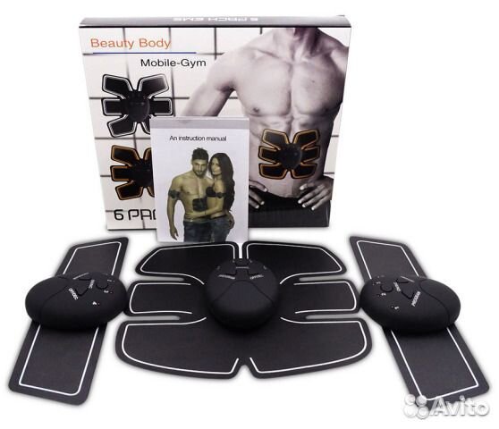 Миостимулятор EMS Trainer для мышц тела 3в1