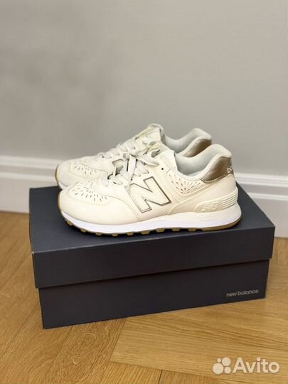 Кроссовки new balance 574 оригинал белые