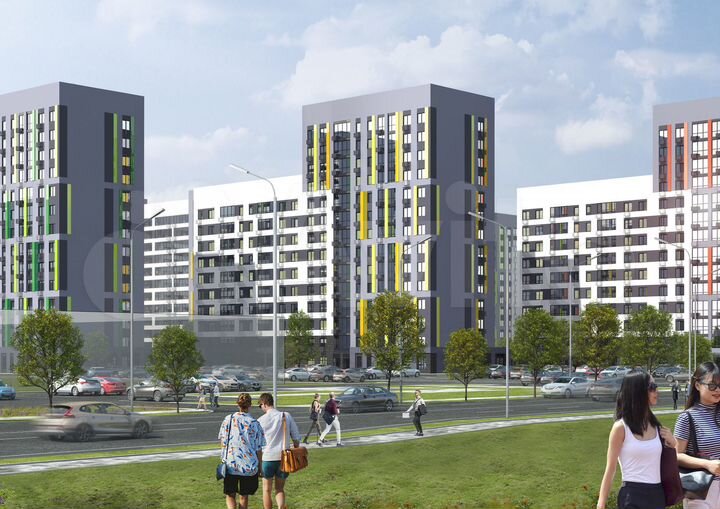 2-к. квартира, 55,1 м², 7/14 эт.