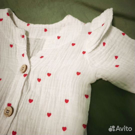 Муслиновый комбинезон для девочки