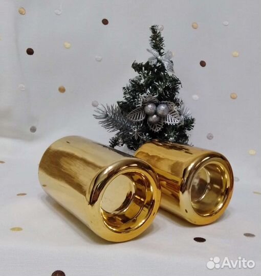 Подсвечник домик фигурка керамика новый