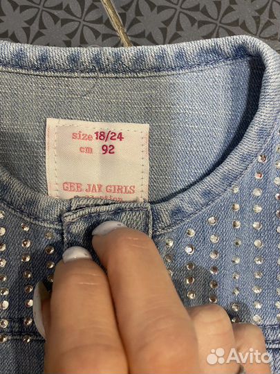 Джинсовка для девочки 92