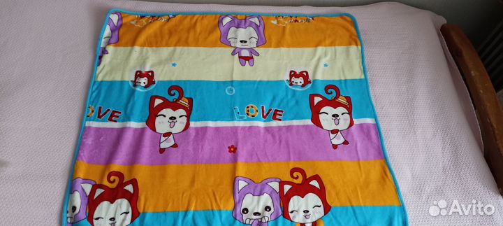 Плед детский из велссофта 105*105 см