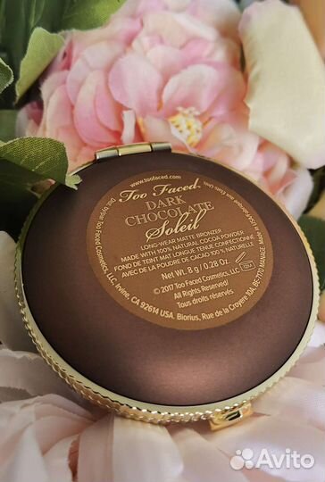 Too Faced, Пудра - Бронзер, Dark Chocolate