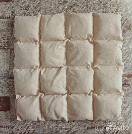 Подушка стёганая с осиновой стружкой и наволочка