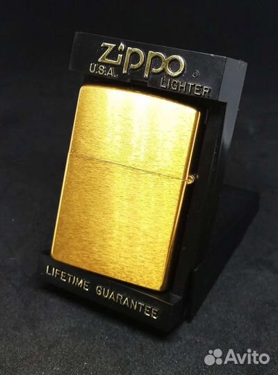 Zippo 200 Brush Gold Plated 1997 г.в