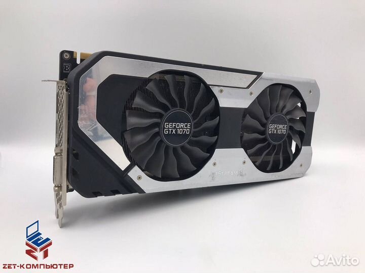 Видеокарта 8.0 Гб Palit GTX1070 jetstream гарантия