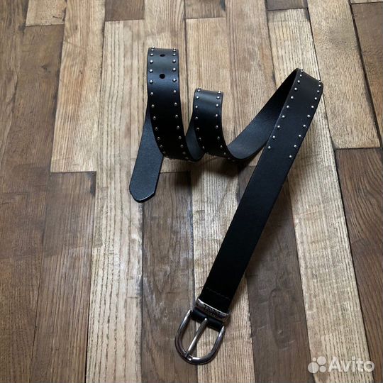 Чёрный кожаный женский ремень Diesel оригинал