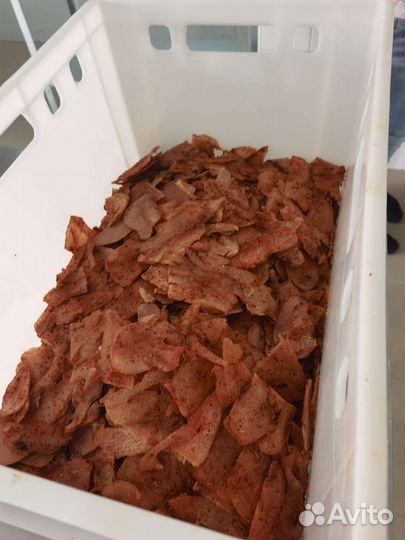 Мясные чипсы, снеки