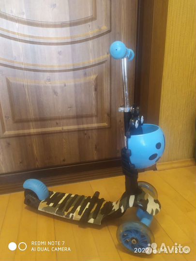 Велосипед детский Stels 14, самокат Scooter 5 в 1