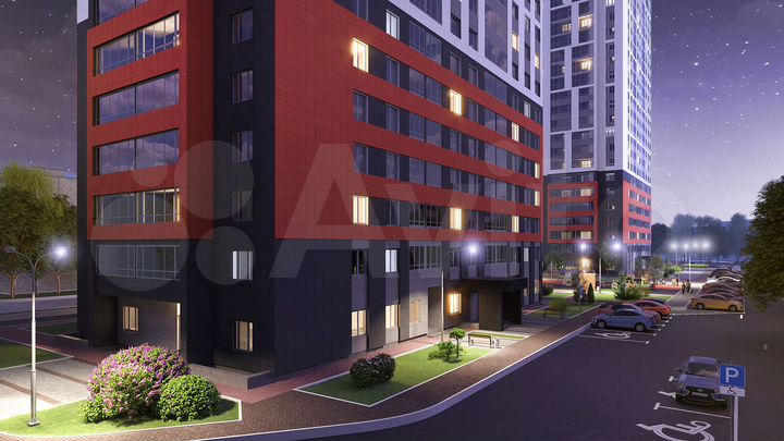 2-к. квартира, 55,4 м², 24/26 эт.