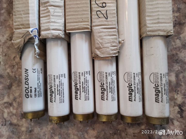 Ультрафиолетовые лампы для солярия