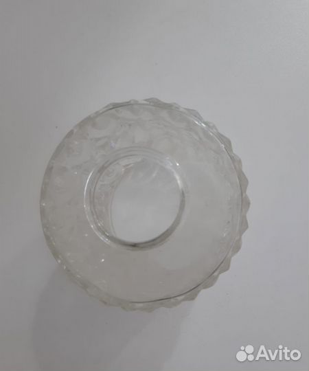 Плафон стекло хрусталь СССР раритет для люстры