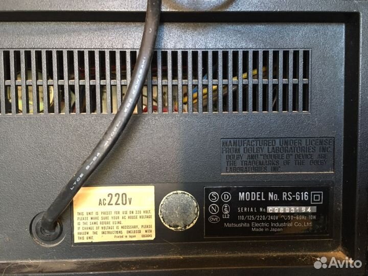 Кассетная дека technics 616