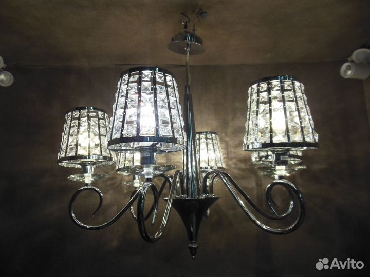 Люстра Хрусталь 2-6119-6-CR E14