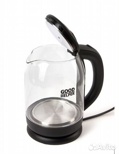Чайник стеклянный электрический 1.7 л 1800 Вт