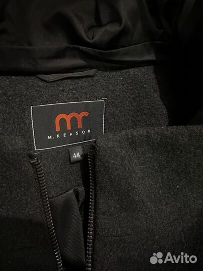 Пальто женское mreason с капюшоном 44