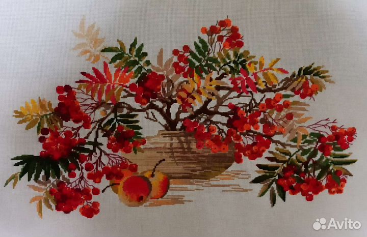 Картина вышитая крестом ручная работа