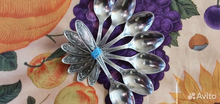 Мельхиоровые ложки-столовыеайные и кофейные