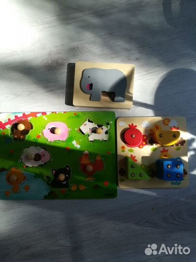Деревянные игрушки для малышей