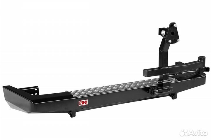 Бампер риф силовой задний УАЗ Патриот с калиткой