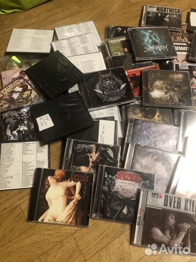 CD и DVD диски с рок-музыкой, коллекция 53 штуки