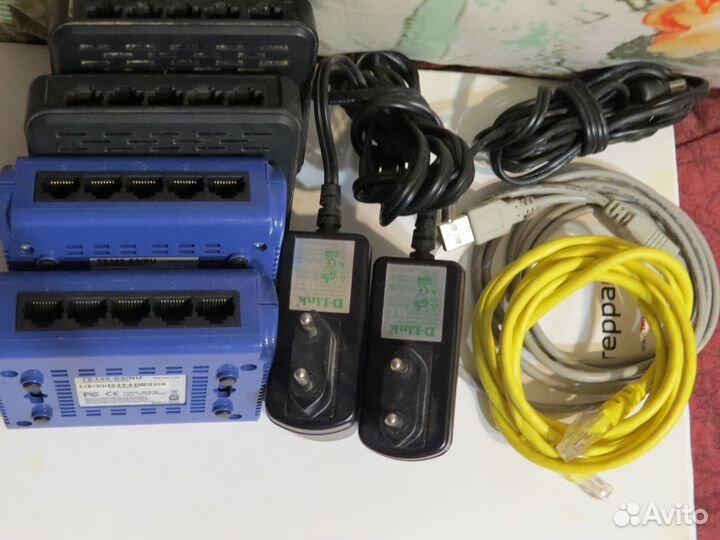 Коммутатор 4 порта и 7 портов (Svitch)