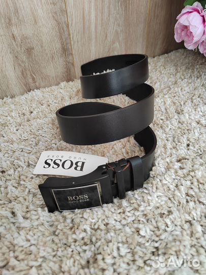 Мужской ремень из эко кожи Boss