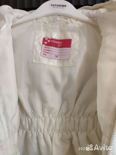 Курточка для девочки 98