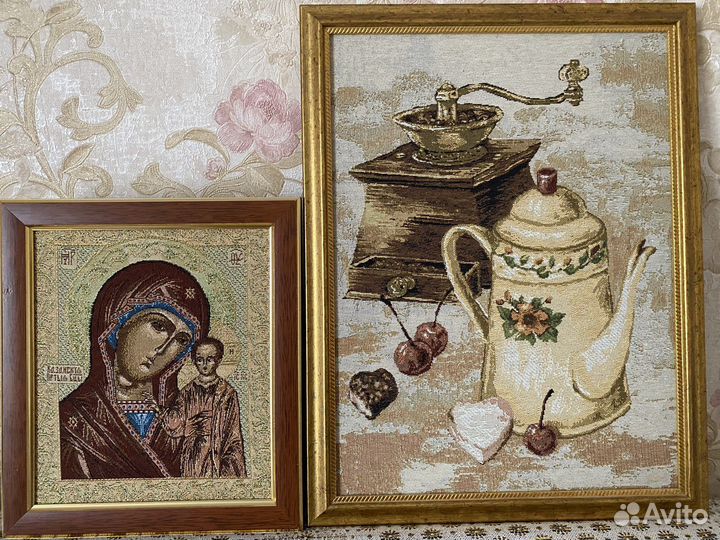 Картины из гобелена 2шт, панно Бабочка