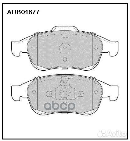 ADB 01677 колодки дисковые передние Renault Me