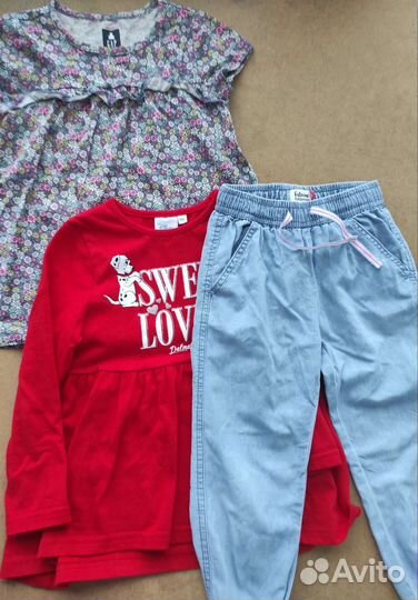 Детские вещи пакетом для девочек 104