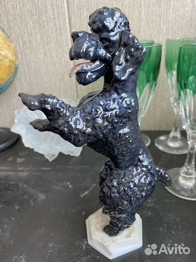 Фарфоровый пудель собака статуэтка Розенталь