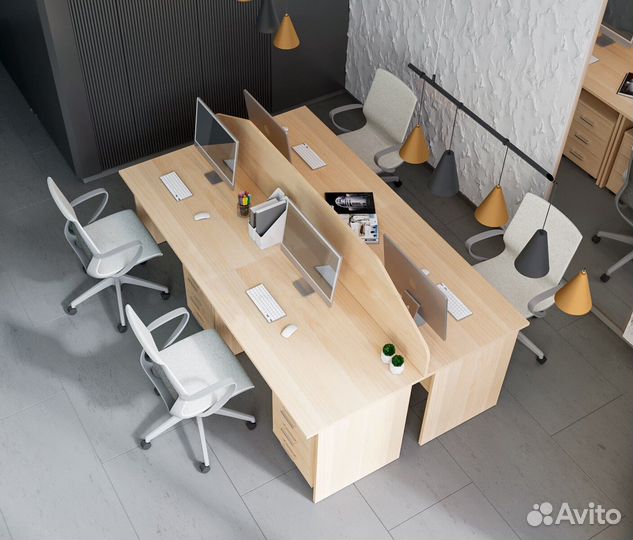 Стол офисный - 1500х600х740 - Цвет - Бук