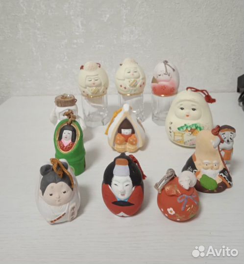 Сувенирный Колокольчик из глины. Japan