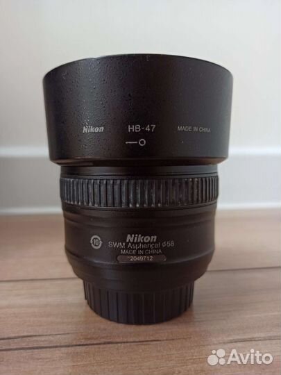 Объектив nikon 50mm f 1.8g af-s nikkor