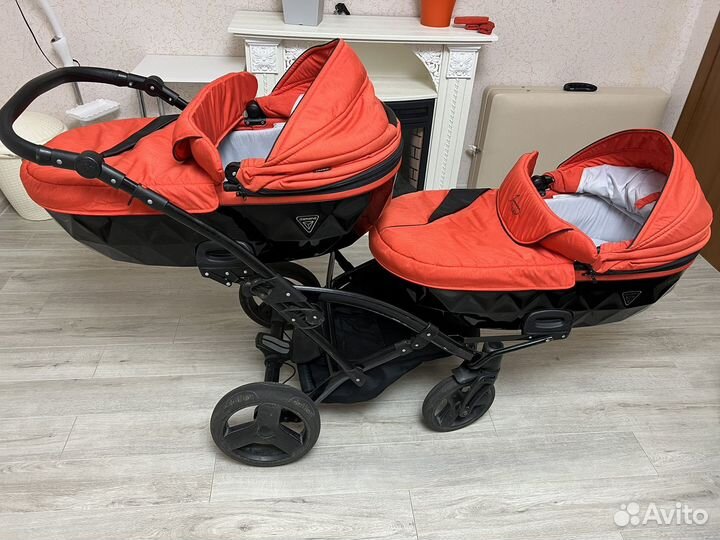 Коляска 2 в 1 Lumana для двойни