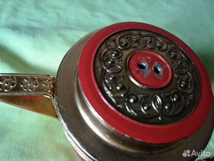 Подстаканник Гусарский с крышкой чайница СССР