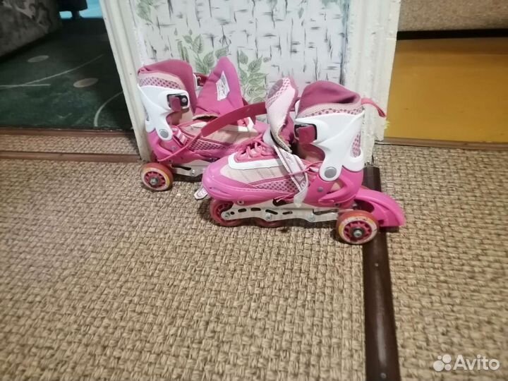Роликовые коньки детские раздвижные