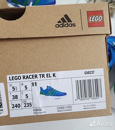 Новые кроссовки adidas lego 38