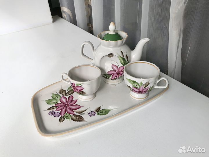 Кофейный сервиз Тет-а-тет, винтаж, СССР