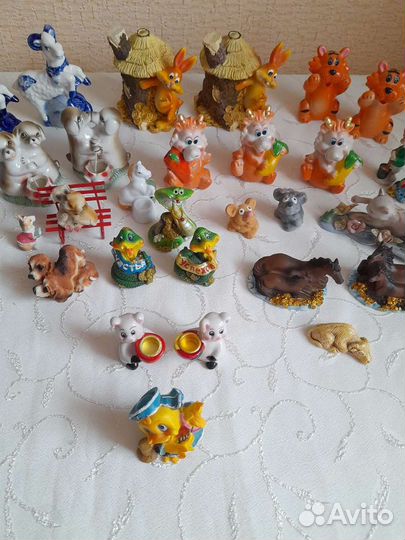 Фигурки кошек собачек лошадок кроликов копилочки