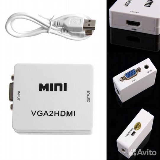 Конвертер сигнала с VGA на hdmi (легкая настройка)