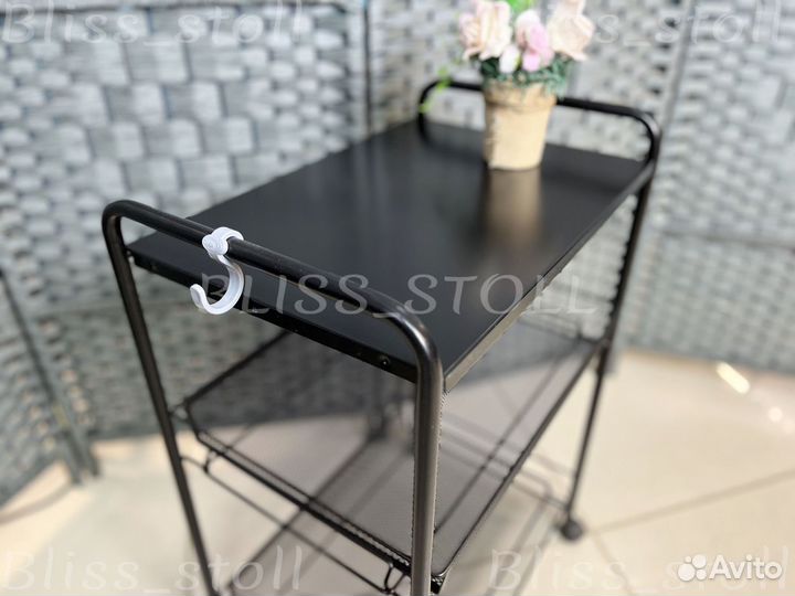 Тележка этажерка сетчатая