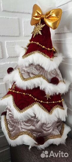 Елка новогодняя из ткани