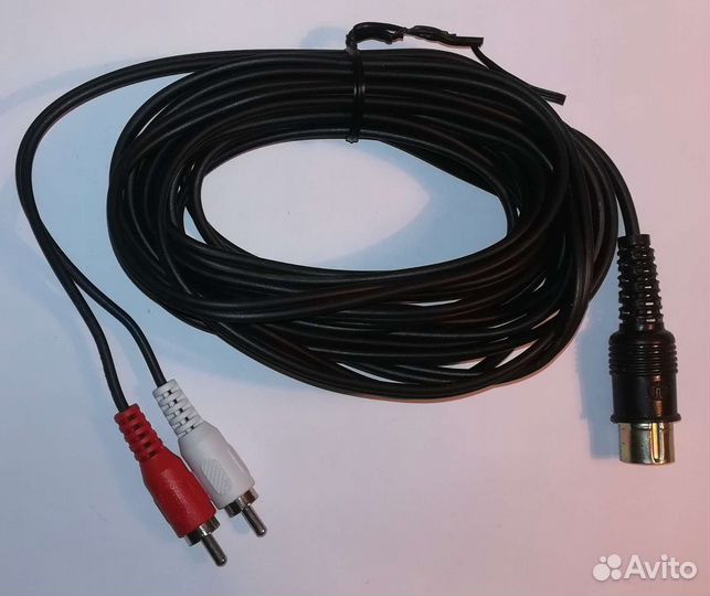 Кабель 2rca - 5din длиной 5метров