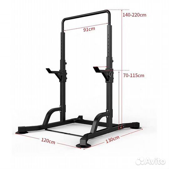 Стойка под штангу, турник DFC DJ001